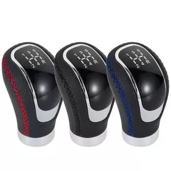 Универсальная 5/6-ступенчатая ручка переключения передач, рычаг переключения передач, модифицированная ручка, кожаные автомобильные аксессуары для всех моделей автомобилей с ручным управлением