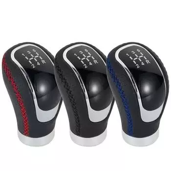 Универсальная 5/6-ступенчатая ручка переключения передач, рычаг переключения передач, модифицированная ручка, кожаные автомобильные аксессуары для всех моделей автомобилей с ручным управлением