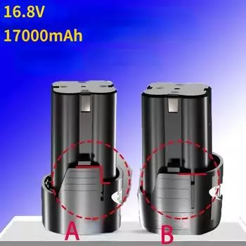 Универсальная аккумуляторная батарея большой емкости 16,8 В, 17000 мАч для электроинструментов, электрических отверток, литий-ионная батарея 8000mAh