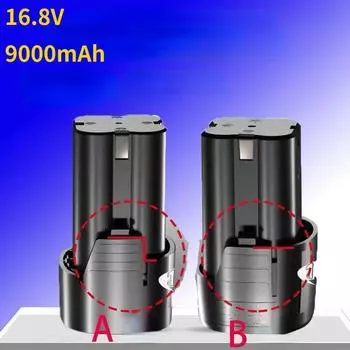 Универсальная аккумуляторная батарея большой емкости 16,8 В, 9000 мАч для электроинструментов, электрических отверток, литий-ионная батарея 8000mAh