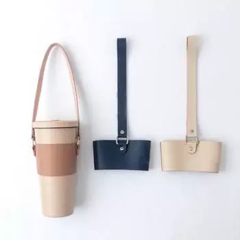 Универсальная экологически чистая термостойкая долговечная сумка для чашек для напитков с защитным рукавом для повседневного использования сумка для чашек для напитков бежевый