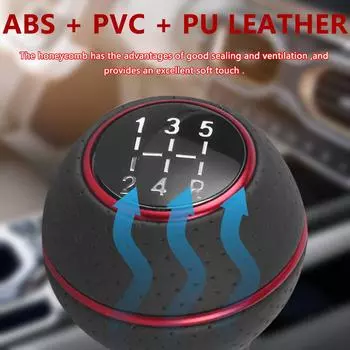Универсальная алюминиевая 5-ступенчатая ручка переключения передач для автомобиля M8 M10 M11 M12, рычаг переключения передач, ручка переключения передач, головка переключения передач чёрный