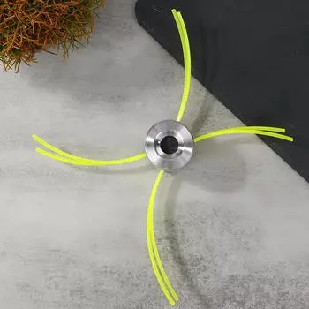 Универсальная алюминиевая головка триммера с четырьмя лесками для кустореза, сменная часть головки триммера для травы