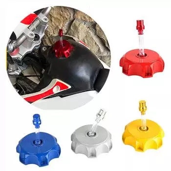Универсальная алюминиевая крышка топливного бака для мотоцикла с сапуном для 50CC 70CC 90CC 110CC 125CC ATV Motocross Dirt Bike Аксессуары чёрный