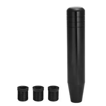 Универсальная алюминиевая ручка переключения передач длиной 18 см для автомобилей, грузовиков, гонок, ручка переключения передач с 3 адаптерами чёрный