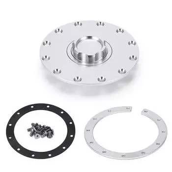 Универсальная алюминиевая заготовка, 12 болтов, крышка топливного элемента, крышка масляного бака заподлицо для топливного бака, автомобильные аксессуары