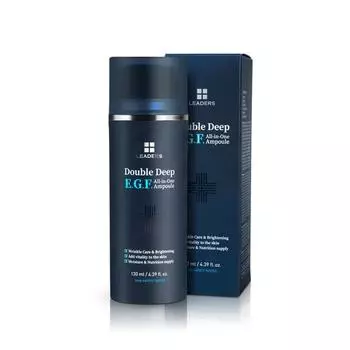 Универсальная ампула Leaders Double Deep EGF, 1 шт., 130 мл, лучшая мужская косметика Кореи