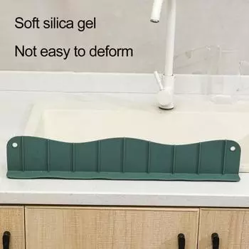 Универсальная антидеформируемая водонепроницаемая гладкая поверхность кухонной раковины, перегородка для воды, ресторанная поставка, защита от брызг, перегородка серый