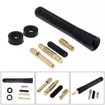 Универсальная автомобильная антенна на крыше из углеродного волокна, автомобильное радио для AM FM-сигналов, аксессуар чёрный