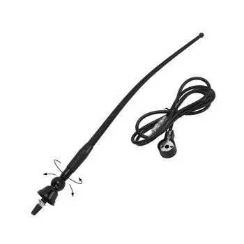 Универсальная автомобильная FM AM антенна, высокая гибкая автомобильная радиоантенна с разъемом Din для грузовиков и автобусов