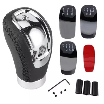 Универсальная автомобильная ручка переключения передач, ручка переключения передач, рукоятка, рычаг переключения передач, гандбольная кожа, универсальная для автомобиля, черная