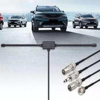 Универсальная автомобильная стерео AM FM дипольная антенна со скрытым клеевым креплением AM FM радио антенна FM антенна с рогом CHINA