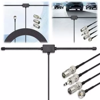 Универсальная автомобильная стерео AM FM дипольная антенна с скрытым клеевым креплением AM FM радио антенна для автомобиля грузовика внедорожника