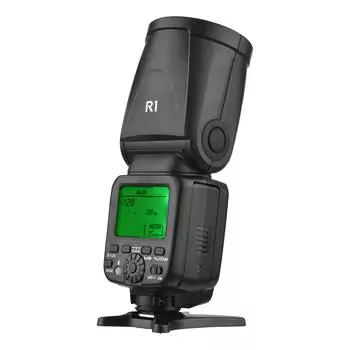 Универсальная беспроводная TTL-вспышка Speedlite для камеры, 2,4G, ведущая/ведомая вспышка с круглой головкой, 76 Вт US Plug