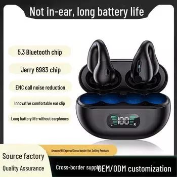 Универсальная Bluetooth-гарнитура с заушным креплением для планшетов Huawei, Apple, vivo, Xiaomi, Oppo и Android - Технология проводимости белый