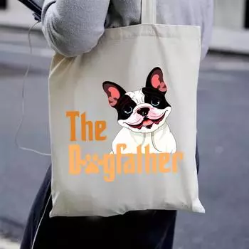 Универсальная большая сумка из парусины — стильная, экологически чистая, разработанная для студентов Y335