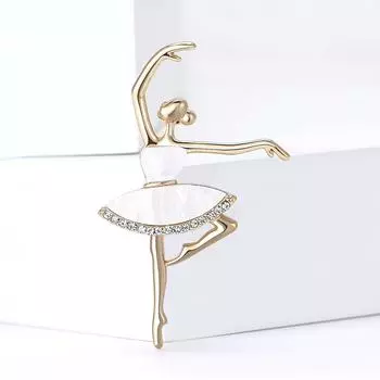 Универсальная брошь из сплава «Танцующая девушка», изысканный высококачественный женский костюм, кардиган, корсаж, ювелирные изделия