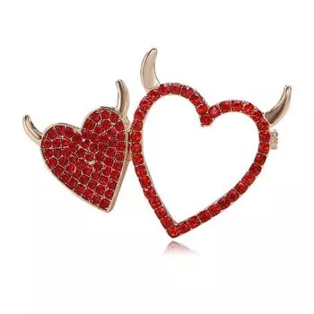 Универсальная брошь Love Brooch High-End Fashion со стразами Love Pin Женская одежда Аксессуары Корсаж