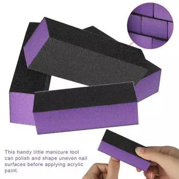 Универсальная буферная пилочка для ногтей, многофункциональная, жесткая, сделанная своими руками 2pcs синий