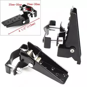 Универсальная черная подставка для ног на задней педали, подставка для ног 25-28 мм