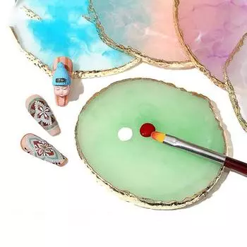 Универсальная цветная пластина для ногтей, изысканная смола, не оставляющая пятен фиолетовый