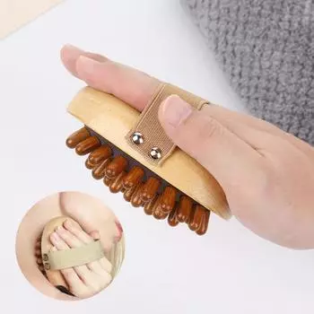 Универсальная деревянная расческа для волос, массажная щетка для тела, компактная и легкая, идеально подходит для всех типов волос, для путешествий A