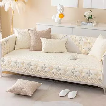 Универсальная диванная подушка Four Seasons из стираного хлопка и хлопка, жаккардовая подушка в этническом стиле, современная простая нескользящая диванная подушка, полотенце 70*70