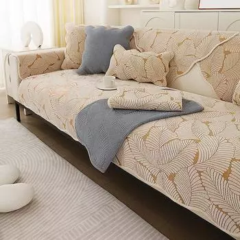 Универсальная диванная подушка Four Seasons, синель, современная простая диванная подушка, Нескользящий чехол для дивана, ткань для полотенец 70*70