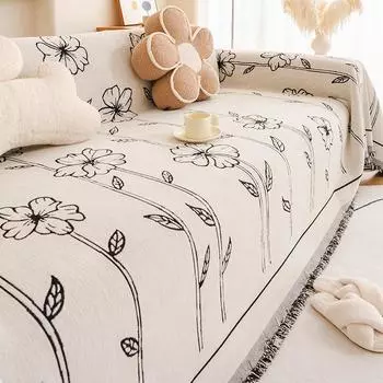 Универсальная диванная подушка Four Seasons, универсальный чехол для дивана из синели, полотенце, полностью покрытый чехол, подушка против царапин 180*130cm