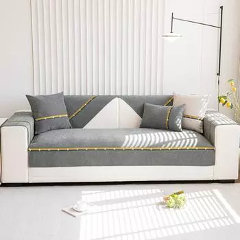 Универсальная диванная подушка из синели Four Seasons, простой защитный чехол для диванов, противоскользящая подушка для домашнего декора, диванная подушка для гостиной 70x50cm 1pcs