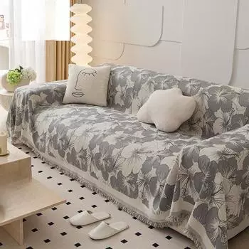 Универсальная диванная подушка из синели Four Seasons, чехол для дивана, скандинавский простой современный чехол для одеяла, универсальное полотенце, универсальный чехол 180*130cm