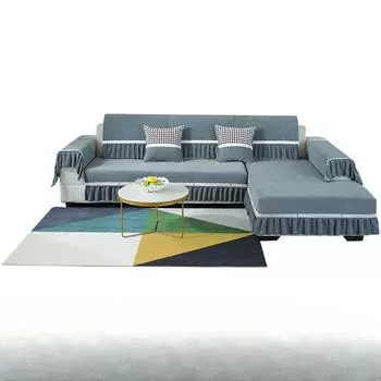 Универсальная диванная подушка из синели в европейском стиле Four Seasons, серая нескользящая подушка, чехол для дивана 70*70