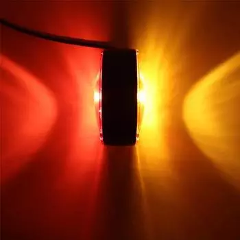 Универсальная двухсторонняя автомобильная лампа, боковой габаритный фонарь, сигнальная лампа для автомобилей 12 В / 24 В, грузовиков, прицепов, грузовых автомобилей, автомобильных аксессуаров 12V