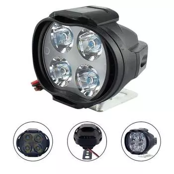 Универсальная фара для мотоцикла 4LED, фара для вождения, сменный фонарь для мотоцикла, электрический велосипед, точечный свет, освещение для скутера H1