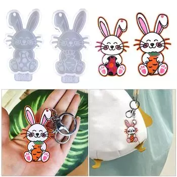 Универсальная форма для брелока r Очаровательная силиконовая форма для изготовления брелоков из смолы для энтузиастов 1