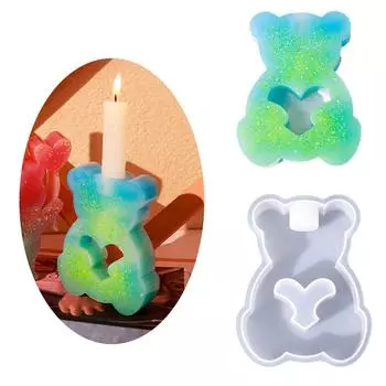 Универсальная форма для подсвечника Силиконовые формы Формы для подсвечников в форме животных Силиконовая форма Идеально подходит для подставки для свечей 5