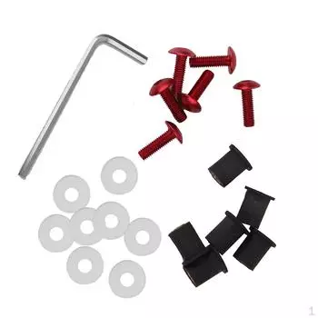 Универсальная гайка для винта обтекателя лобового стекла мотоцикла - красная