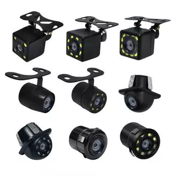 Универсальная HD камера заднего вида с ночным видением 4LED light external camera