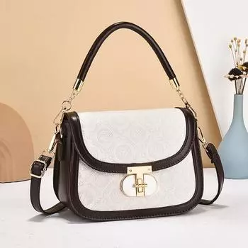 Универсальная и модная сумка через плечо, женская сумка через плечо 22x7x16cm чёрный