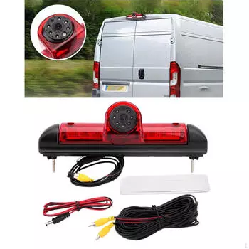 Универсальная камера заднего вида для автофургона с третьим стоп-сигналом, 26-футовый видеокабель, парковка