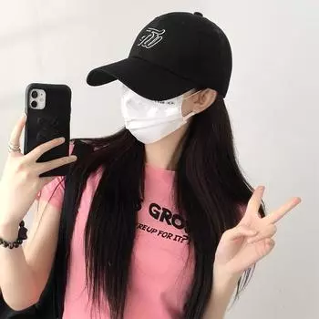 Универсальная кепка с надписью «медведь» 2024 года, весна и лето, новые мужские и женские кепки, бейсболки, кепки для спорта и отдыха на открытом воздухе M56-58cm чёрный