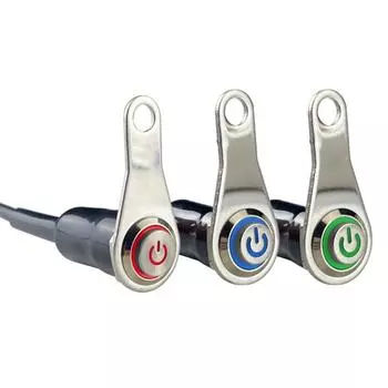 Универсальная кнопка мгновенного действия для включения/выключения двигателя мотоцикла, кнопка самоблокировки, прочная синий