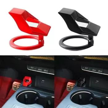 Универсальная кнопка запуска/остановки двигателя автомобиля, наклейка на отделку переключателя, защитный чехол для кнопки переключения передач, аксессуары для салона автомобиля красный