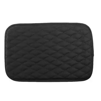 Универсальная кожаная подушка для подлокотника с карманным центральным подлокотником для хранения подлокотников One Size чёрный