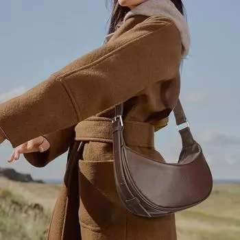 Универсальная кожаная сумка-мессенджер на одно плечо для девочек, женская сумка из кожи с верхним слоем, сумка через плечо под мышкой