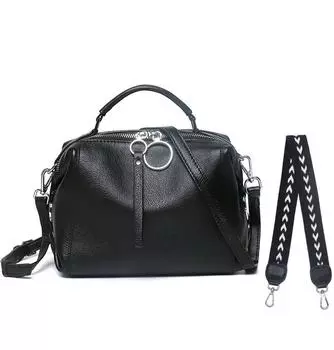 Универсальная кожаная сумка женская сумка-мессенджер весна и лето первый слой капля узор женская сумка из коровьей кожи иностранный стиль сумка через плечо