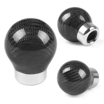 Универсальная круглая ручка переключения передач из углеродного волокна, ручная/автоматическая ручка рычага коробки передач