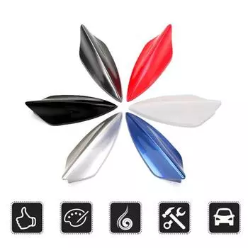 Универсальная крыша автомобиля Акулий плавник декоративная антенна крышка наклейка основание крыша карбоновый стиль для BMW Honda Toyota антенна серебряный