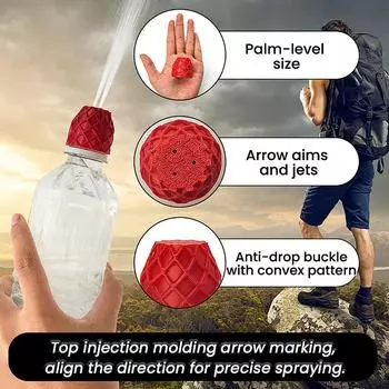 Универсальная крышка-насадка для полива бутылок для садоводства, ирригации и использования в путешествиях One Size