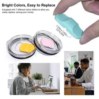 Универсальная крышка с защитой от падения, плавное открытие, без BPA, крышка для чайной чашки, аксессуар для чашки, крышка для пивной кружки 20 фиолетовый